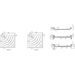 Dušo padėklas Ravak Kaskada Angela 90x90