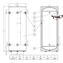 Akumuliacinė talpa Dražice NAD 250 v1