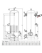 Akumuliacinė talpa su šilumokaičiu Dražice NAD 1000 v4