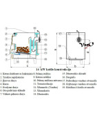 Kieto kuro katilas-viryklė Antara K-V14