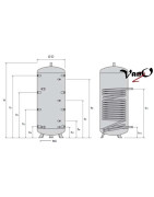 Akumuliacinė talpa su šilumokaičiu Reflex PFHW 500