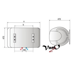 Elektrinis vandens šildytuvas Ariston TiSHAPE QB 100 H