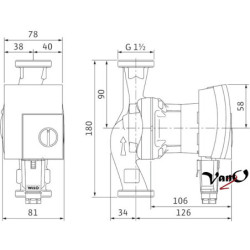 Cirkuliacinis siurblys Wilo Yonos PICO 25/1-4-180