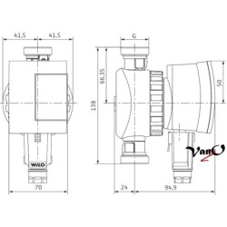 Cirkuliacinis siurblys Wilo Star-Z NOVA C su laikmačiu