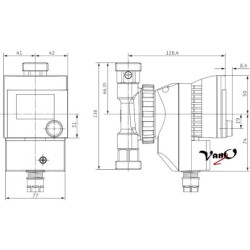 Cirkuliacinis siurblys Wilo Star-Z 15 TT su termostatu