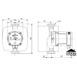 Cirkuliacinis siurblys Grundfos ALPHA2 L 25-40 180