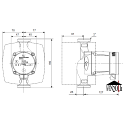 Cirkuliacinis siurblys Grundfos ALPHA2 L 32-60 180