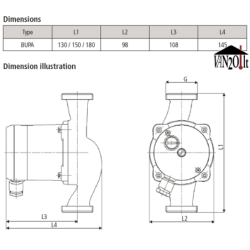 Cirkuliacinis siurblys Halm BUPA 15-3.0 U 130