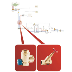 Automatinis atbulinis vožtuvas OR KORY žalvarinis 1"Fx1"F 16bar
