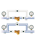 Purvo gaudytuvas Y-tipo OR žalvarinis 1"Fx1"F 20bar