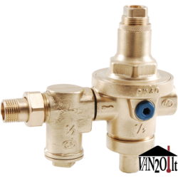 Slėgio reduktorius su filtru OR PN40 1.0-7.0bar 1"1/2Mx1"1/2F