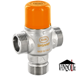 Termostatinis paskirstymo vožtuvas Sunshine 48°C 3/4"M 5bar
