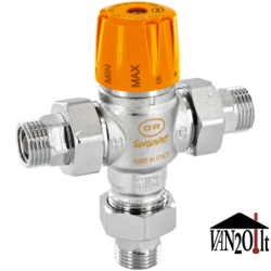 Termostatinis pamaišymo vožtuvas Sunshine 30-65°C 1/2"M 5bar