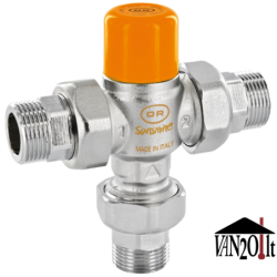 Termostatinis pamaišymo vožtuvas Sunshine 30-65°C 3/4"M 5bar