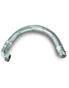 Antivibracinė žarna su alkūne 600mm 1"Mx1"F