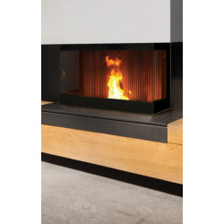 Granulinis židinys su ortakiais L’Artistico FRATAC 3 VETRI 14kW