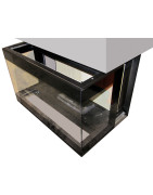 Granulinis židinys su ortakiais L’Artistico FRATAC 3 VETRI 14kW