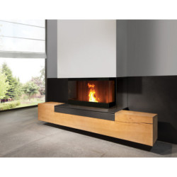 Granulinis židinys su ortakiais L’Artistico FRATAC 3 VETRI 14kW