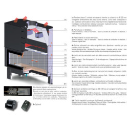 Židinys L’Artistico MERCURIO 120F 15kW