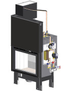 Židinys su vandens kontūru L’Artistico RAIN 90 AC 26kW