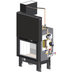 Židinys su vandens kontūru L’Artistico RAIN 90 AC 26kW