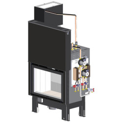 Židinys su vandens kontūru L’Artistico RAIN 90 ACS 26kW