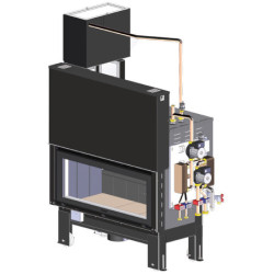 Židinys su vandens kontūru L’Artistico RAIN 120 ACS 26kW