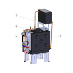 Židinys su vandens kontūru L’Artistico CH701CC 19.5kW