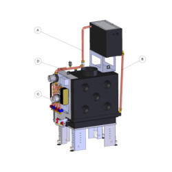 Židinys su vandens kontūru L’Artistico CH701CCS 19.5kW