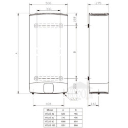Elektrinis vandens šildytuvas Ariston VELIS EVO PLUS 50