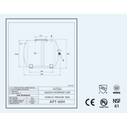 Hidroforas diafragminis AQUASKY Plus APT 60 H