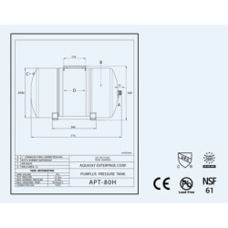 Hidroforas diafragminis AQUASKY Plus APT 80 H