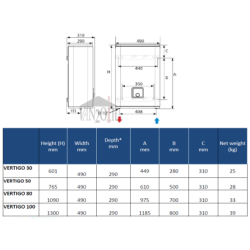 Elektrinis vandens šildytuvas Atlantic VERTIGO 80