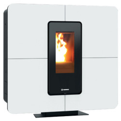 Granulinė krosnelė su vandens kontūru SLIMQUADRO IDRA MAXI