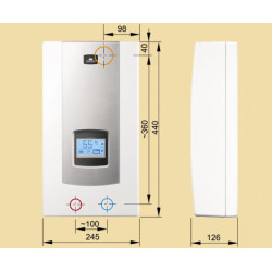 Momentinis boileris Kospel PPVE Focus electronic  17/18/21/24kW