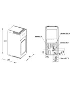 Granulinis katilas Laminox Hidra 13 N, 13 kW, įvairių spalvų