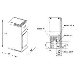 Granulinis katilas Laminox Hidra 13 N, 13 kW, įvairių spalvų