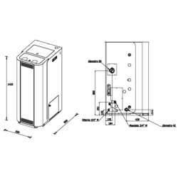 Granulinis katilas Laminox Termoboiler 24 Matic, 23.5 kW
