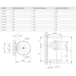 Kombinuotas vandens šildytuvas Gorenje TGRK 80 RN