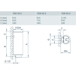 Elektrinis vandens šildytuvas Gorenje TGR Super Slim 80 S