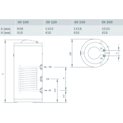 Netiesioginio šildymo vandens šildytuvas Gorenje GV 200