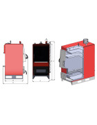 Plieninis kieto kuro katilas Termodinamik EKY/D 20kW