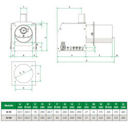 Granulinis degiklis Bmax B-70 70kW