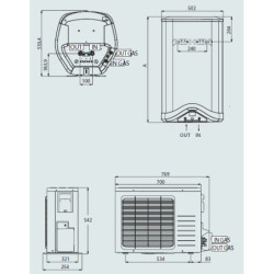 Boileris su šilumos siurbliu Ariston NUOS EVO SPLIT 110