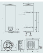 Boileris su šilumos siurbliu Ariston NUOS EVO SPLIT 200