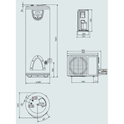 Boileris su šilumos siurbliu Ariston NUOS EVO SPLIT FS 300
