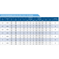 Giluminio vandens siurblio variklis Franklin PSC 1.1kW 230V