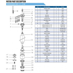 Giluminio vandens siurblio variklis Franklin 7.5kW 400V