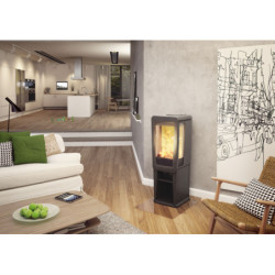 Ketinė krosnelė Keddy K816 Pilka 3-9kW