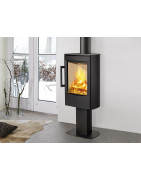 Plieninė krosnelė Wiking Miro 1 ant pjedestalo
